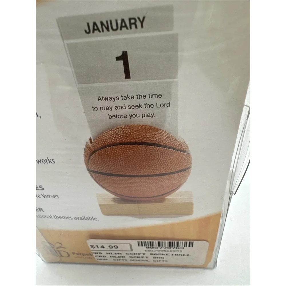 Dicksons Sports Perpetual Basketball Calendar Daily Scripture Verses New